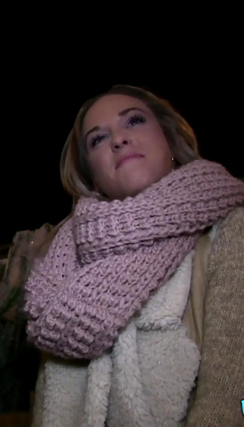 Agent Spot A Cute Young Women Caitlin Looking At Christmas Tree's