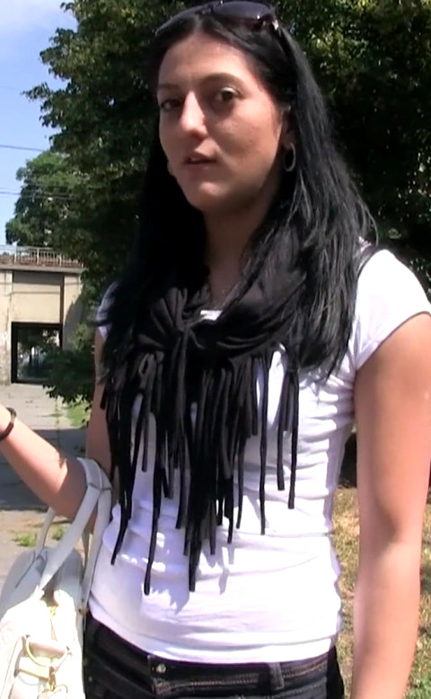 Publicagent - Sabina Dimitra Explains That She Is A Poor Student And Has No Money