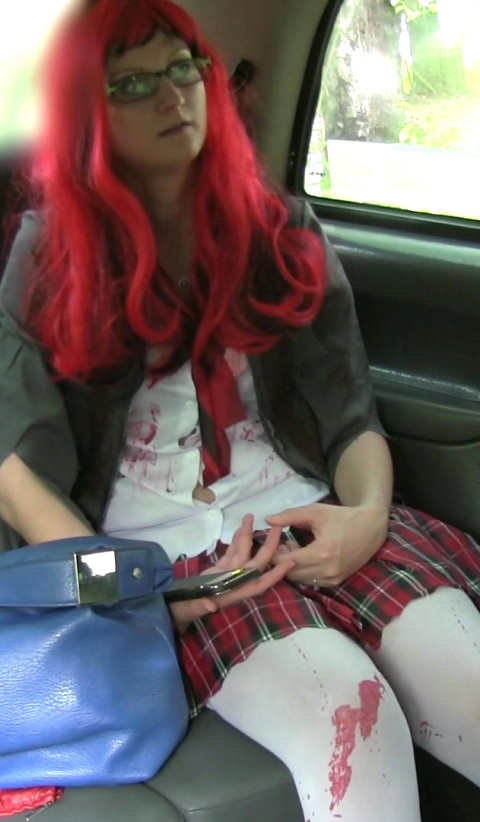 Eva Was Standing Waiting For A Cab In A Full On Halloween Costume