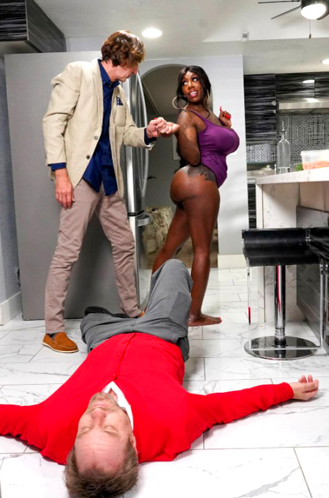 Ebony Mystique Stuck In The Booty With You
