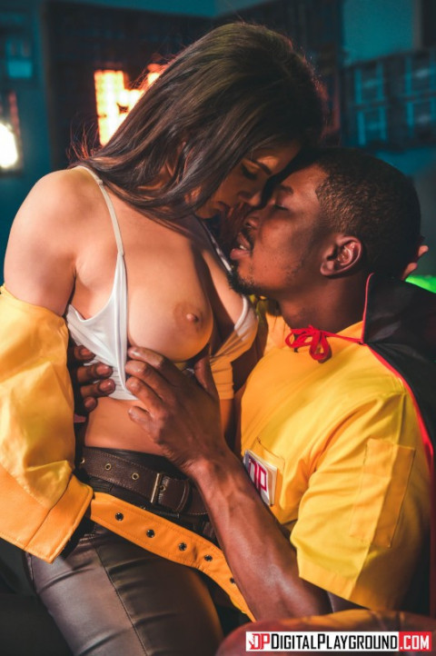 Valentine Nappi Engages Interracial Sex