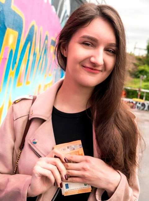 Student Alisa Horakova with Appetite for Cock