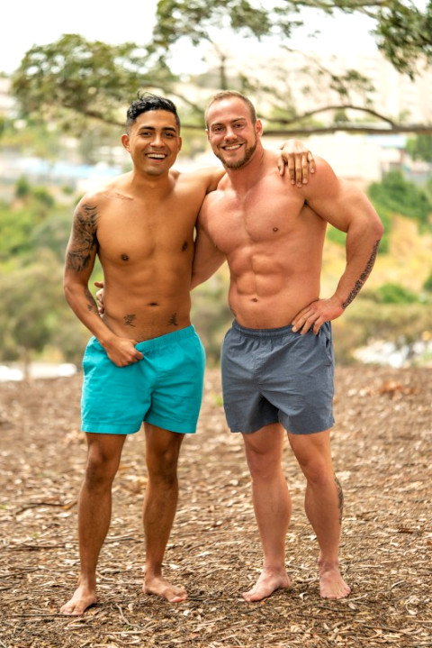 Muscular Hunks Brock And Asher Can't Resist Indulging Their Playful Sides 