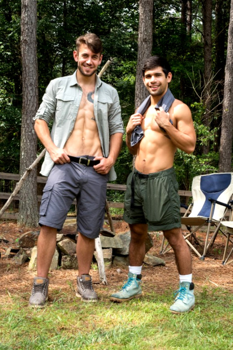 Two Horny Outdoorsmen Dante Colle And Ty Mitchell Trade Blowjobs