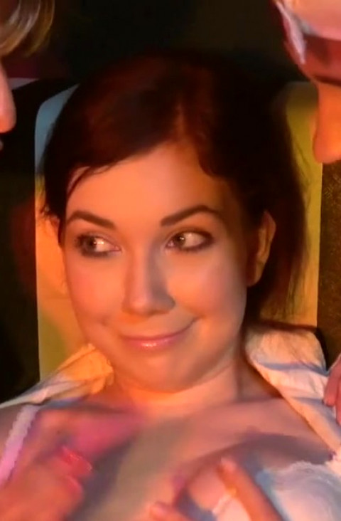 Tracy Lindsay And Victoria Pure Tear Daphne Angel's Bra Off Her Chest And Each Plays With Her Boobs