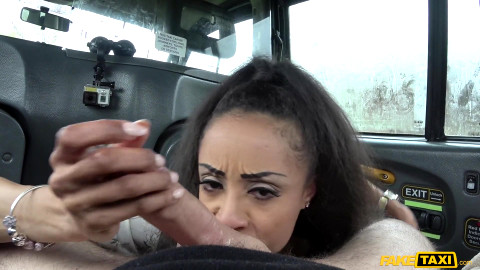 Faketaxi - Ebony Babe Alyssa Divine Fucked His Big Dick